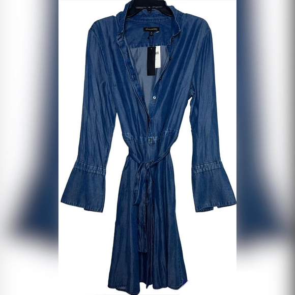 Banana Republic Blue Shirt Dress - Picture 1 of 3